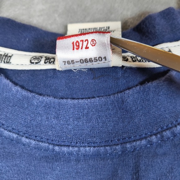 Vintage Ecko Shirt Mens XL Blue Classic Rhino Logo Gold Embossed Y2K Streetwear - Picture 7 of 9